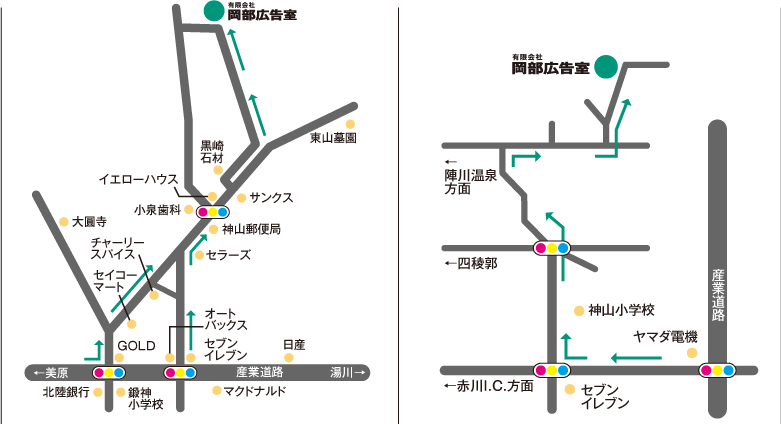 岡部広告室地図